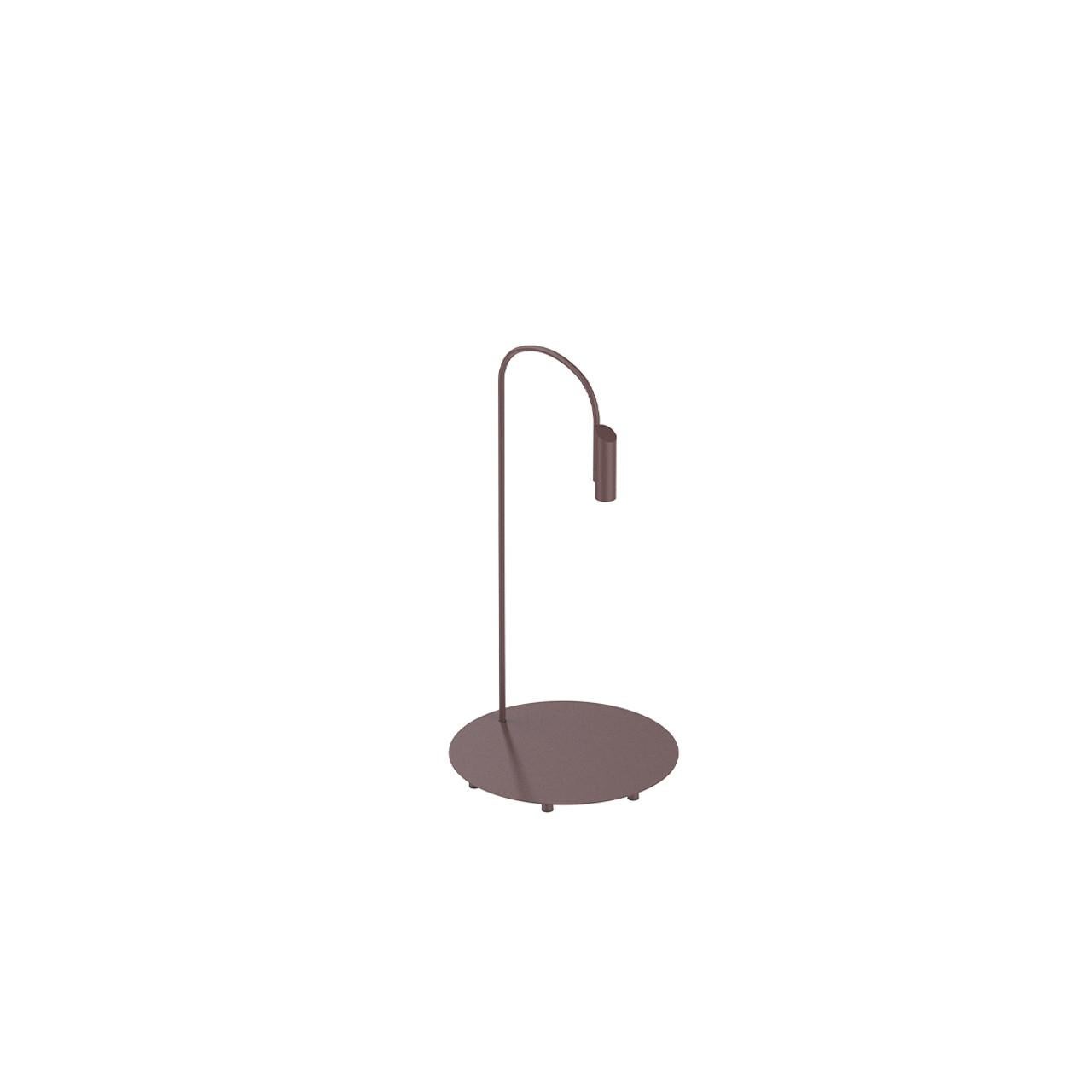 Flos Caule 2700K Model 2 Outdoor Floor Lamp in Deep Brown with Regular Shade For Sale