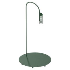 Flos Caule 2700K Model 2 Outdoor Floor Lamp in Forest Green with Nest Shade