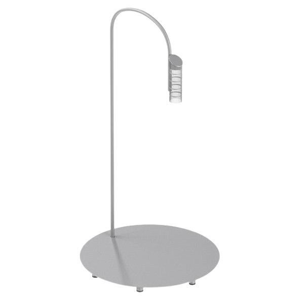Flos Caule 2700K Model 2 Outdoor Floor Lamp in Grey with Nest Shade For Sale