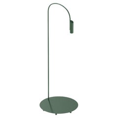 Flos Caule 2700K Model 3 Outdoor Floor Lamp in Forest Green with Regular Shade