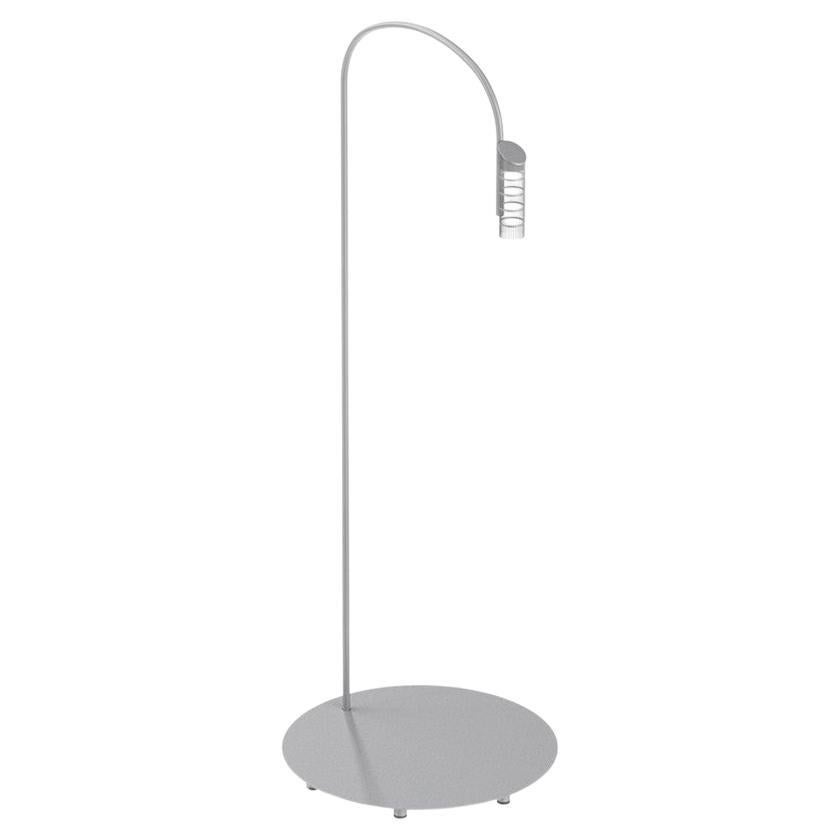 Flos Caule 2700K Model 3 Outdoor Floor Lamp in Grey with Nest Shade For Sale