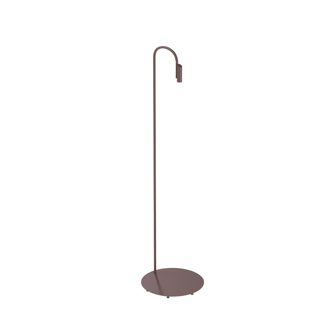 Flos Caule 2700K Model 4 Outdoor Floor Lamp in Deep Brown with Regular Shade For Sale