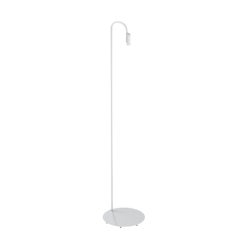 Lampadaire d'extérieur Flos Caule 2700K Modèle 5 en blanc avec abat-jour régulier