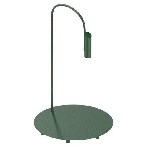 Flos Caule 3000K Model 1 Outdoor Floor Lamp in Forest Green with Regular Shade
