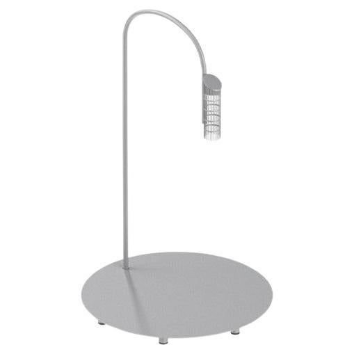Flos Caule 3000K Model 1 Outdoor Floor Lamp in Grey with Nest Shade