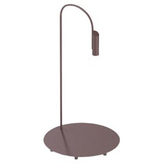 Flos Caule 3000K Model 2 Outdoor Floor Lamp in Deep Brown with Regular Shade