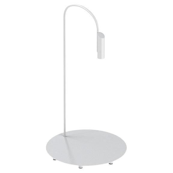 Flos Caule 3000K Model 2 Outdoor Floor Lamp in White with Regular Shade