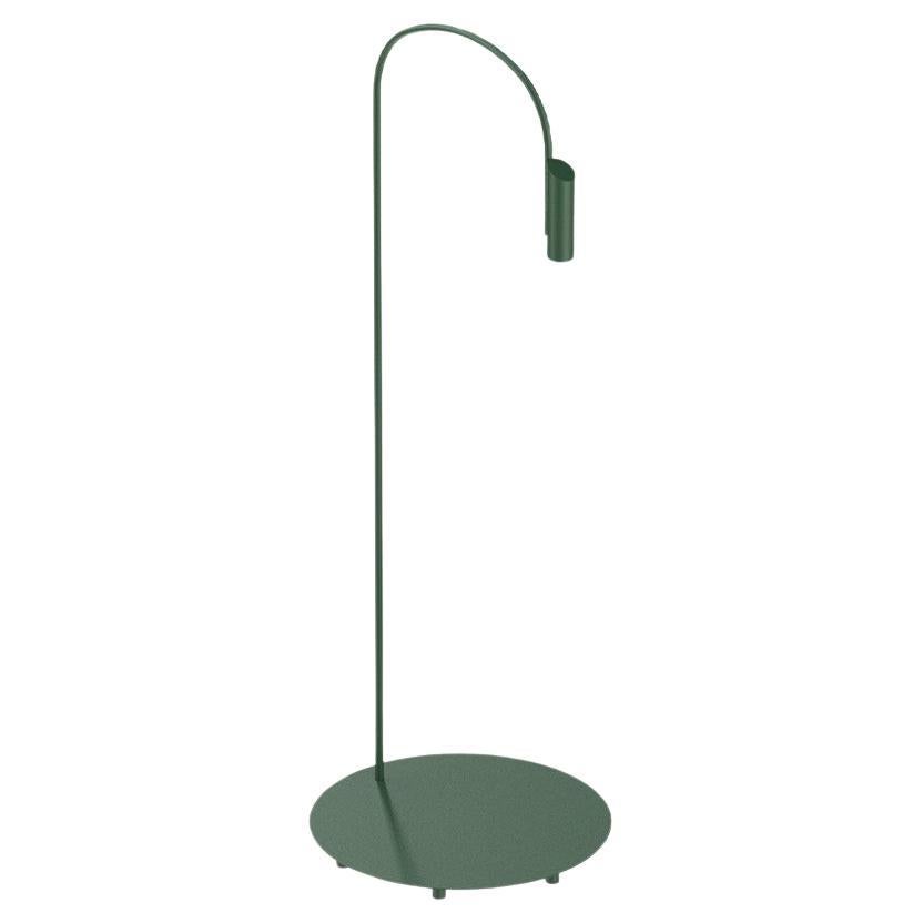 Flos Caule 3000K Modell 3 Stehlampe für den Außenbereich in Waldgrün mit normalem Schirm