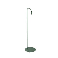 Flos Caule 3000K Model 4 Outdoor Floor Lamp in Forest Green with Regular Shade