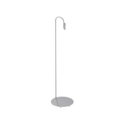 Flos Caule 3000K Model 4 Outdoor Floor Lamp in Grey with Regular Shade