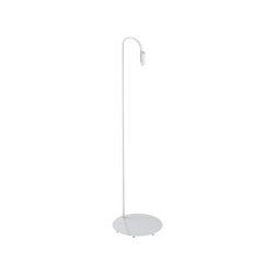 Flos Caule 3000K Model 4 Outdoor Floor Lamp in White with Regular Shade