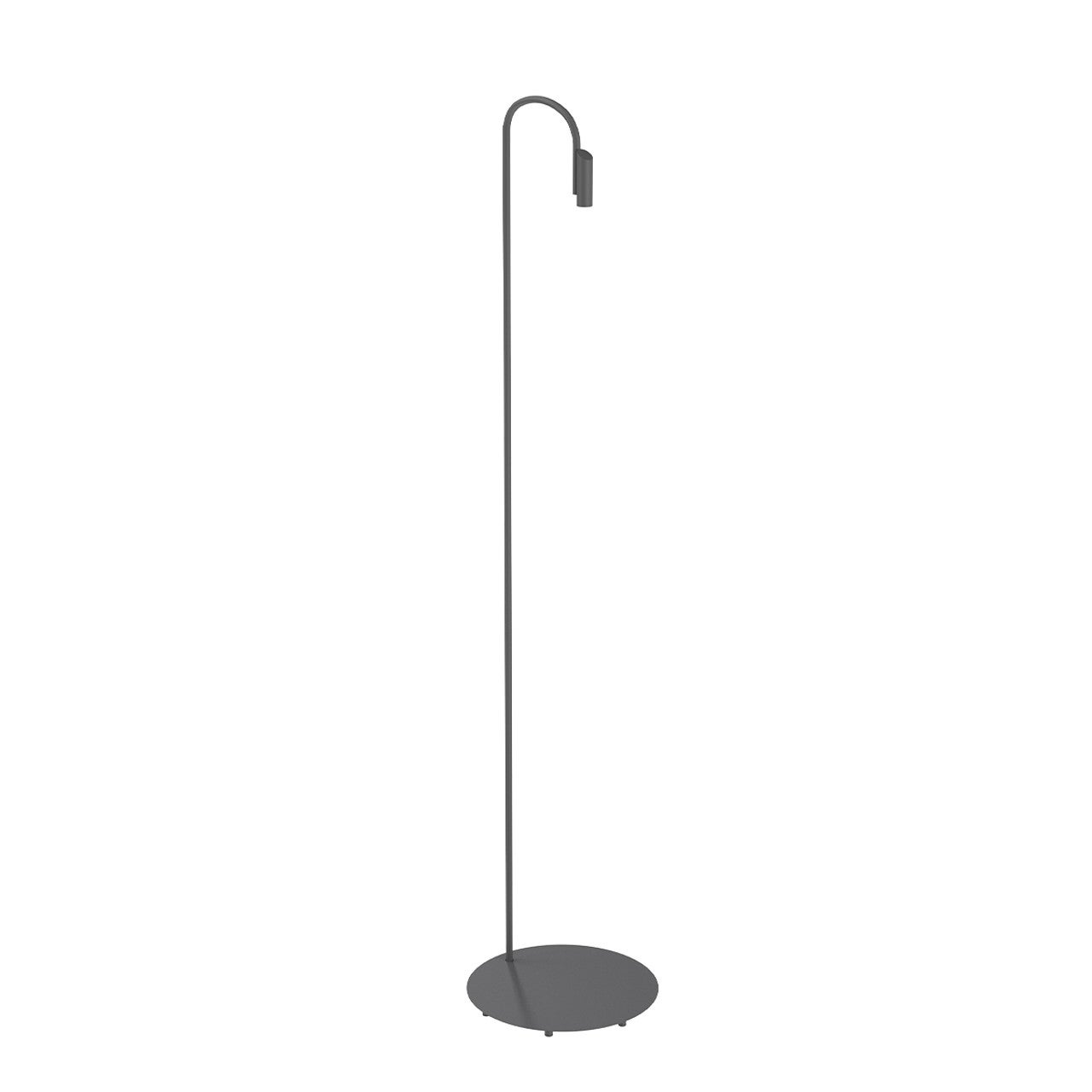 Flos Caule 3000K Model 5 Outdoor Floor Lamp in Anthracite with Regular Shade