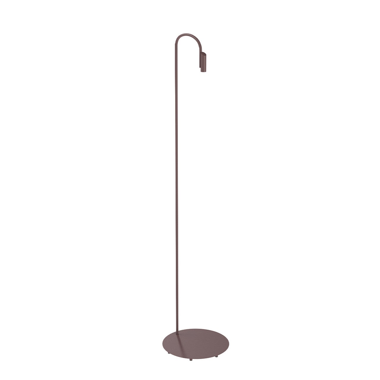 Flos Caule 3000K Model 5 Outdoor Floor Lamp in Deep Brown with Regular Shade