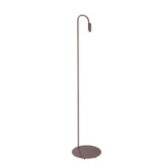 Flos Caule 3000K Model 5 Outdoor Floor Lamp in Deep Brown with Regular Shade