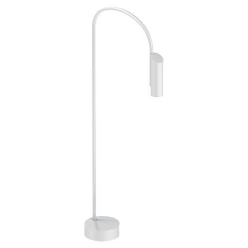 Flos Caule Bollard 2700K Medium Base Lamp in White with Regular Shade 