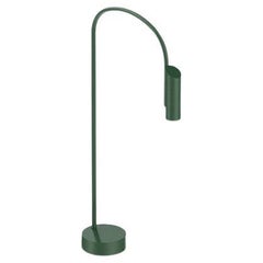 Flos Caule Bollard 2700K Small Base Lamp in Forest Green with Regular Shade