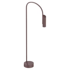 Lampe à base moyenne Flos Caule Bollard 3000K en marron foncé avec abat-jour régulier