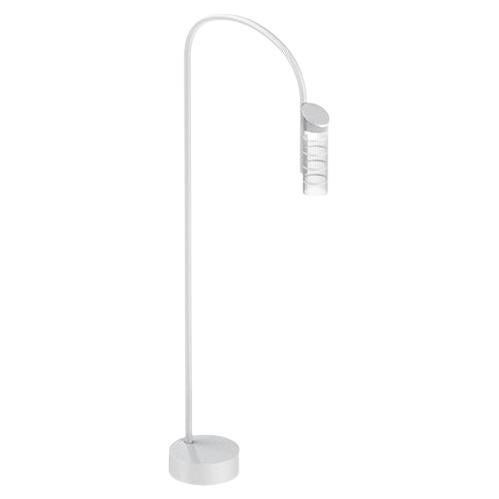 Flos Caule Bollard 3000K Medium Base Lamp in White with Nest Shade  For Sale