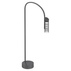 Petite lampe à base Flos Caule Bollard 3000K en anthracite avec abat-jour en nid