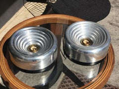 Flos Deckenleuchten aus Metall und metallrotem Metall, Italien, 1970