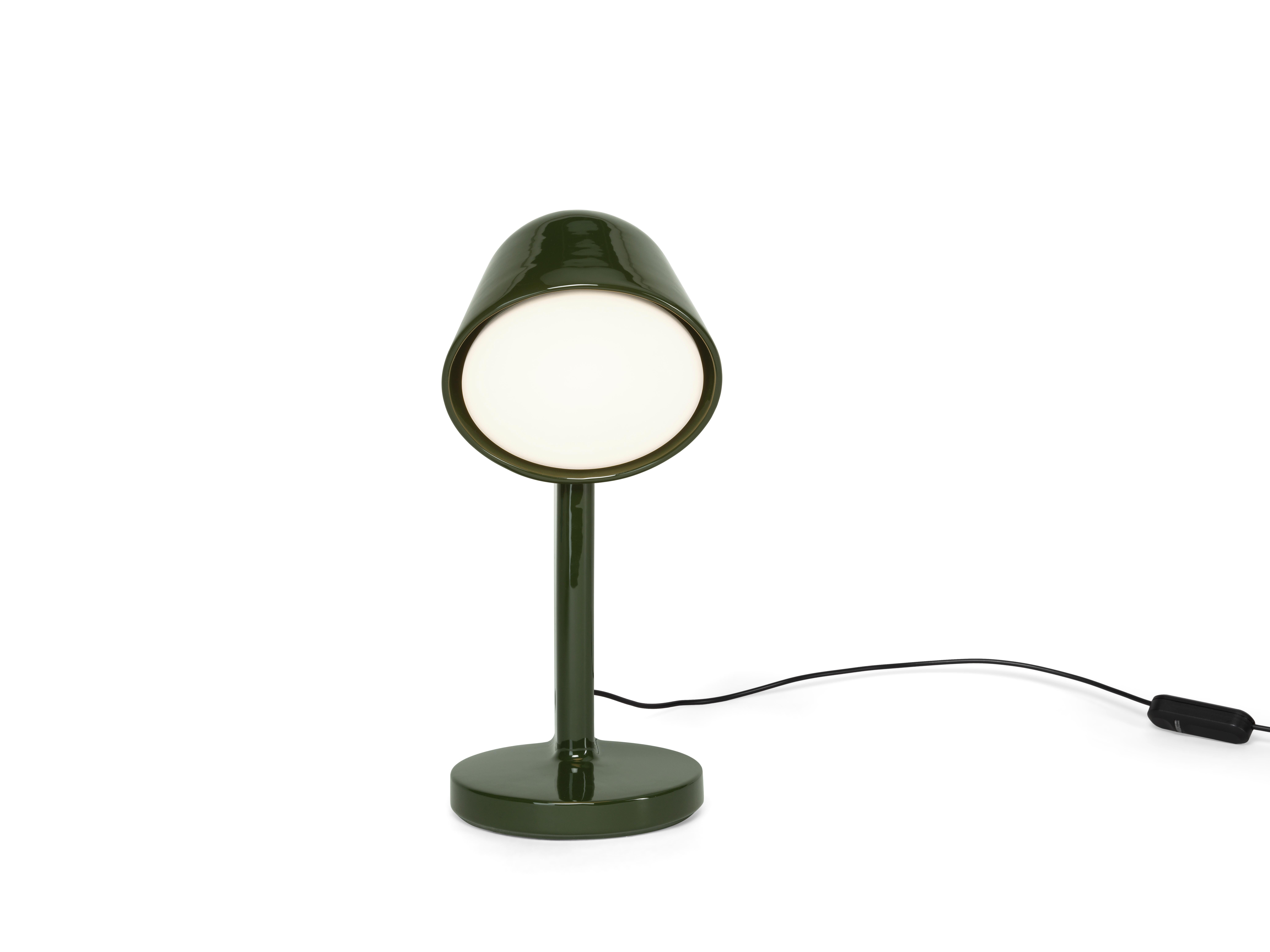 XXIe siècle et contemporain Flos Lampe à poser Céramique Downs en vert mousse en vente
