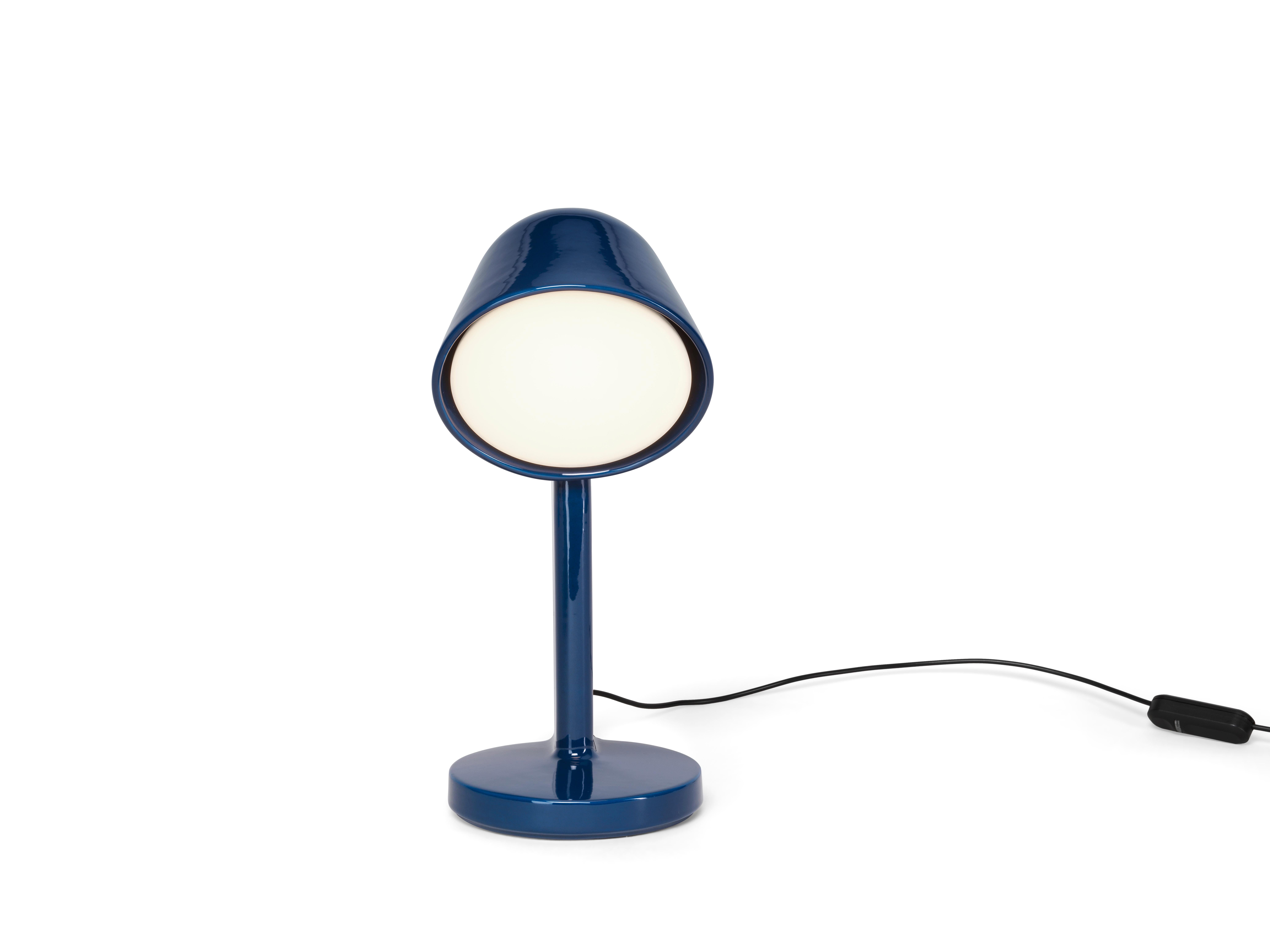 Flos Lampe à poser Céramique Downs en bleu marine en vente 1