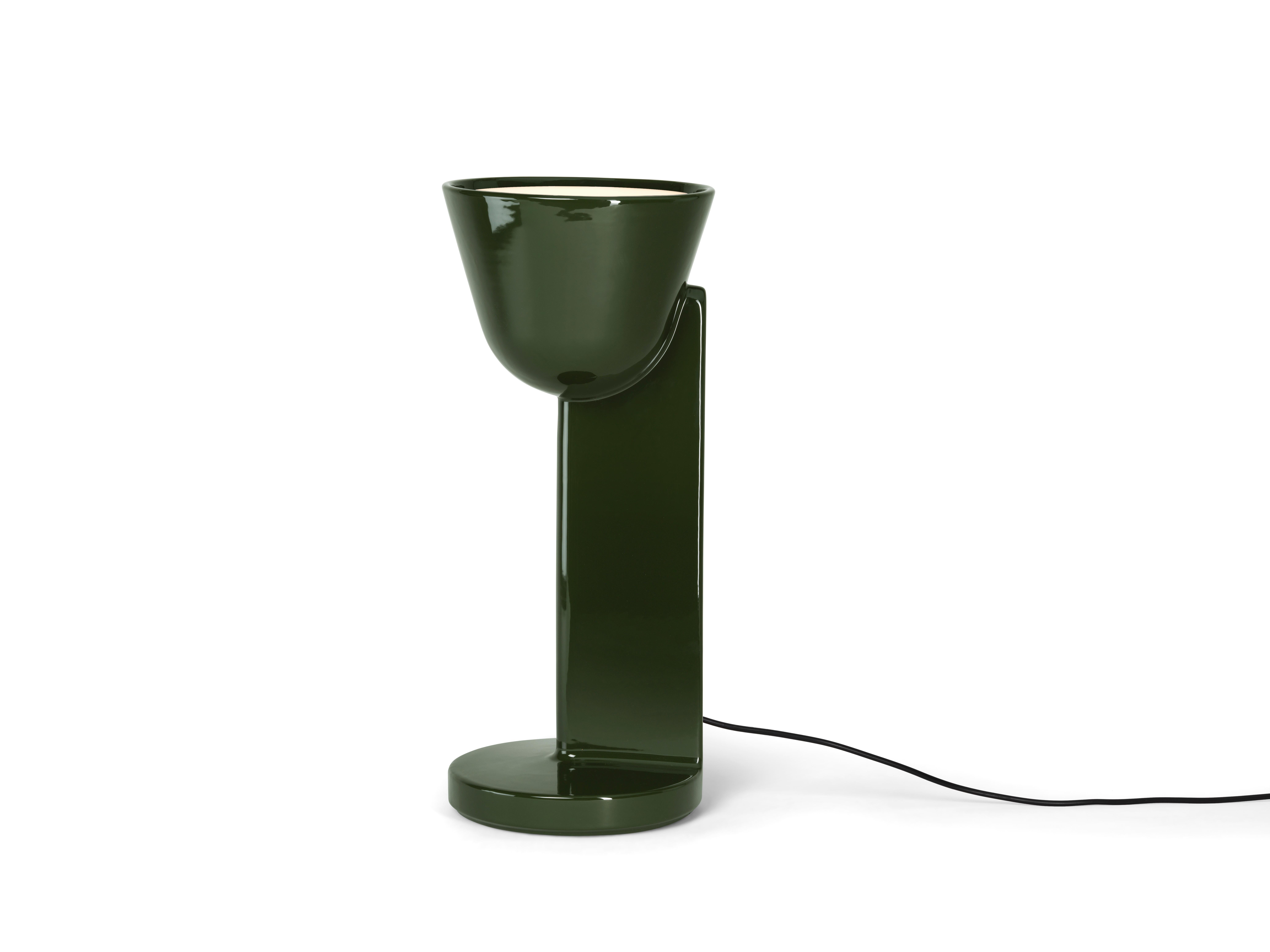 italien Lampe à poser Up Céramique de Flos, vert mousse en vente
