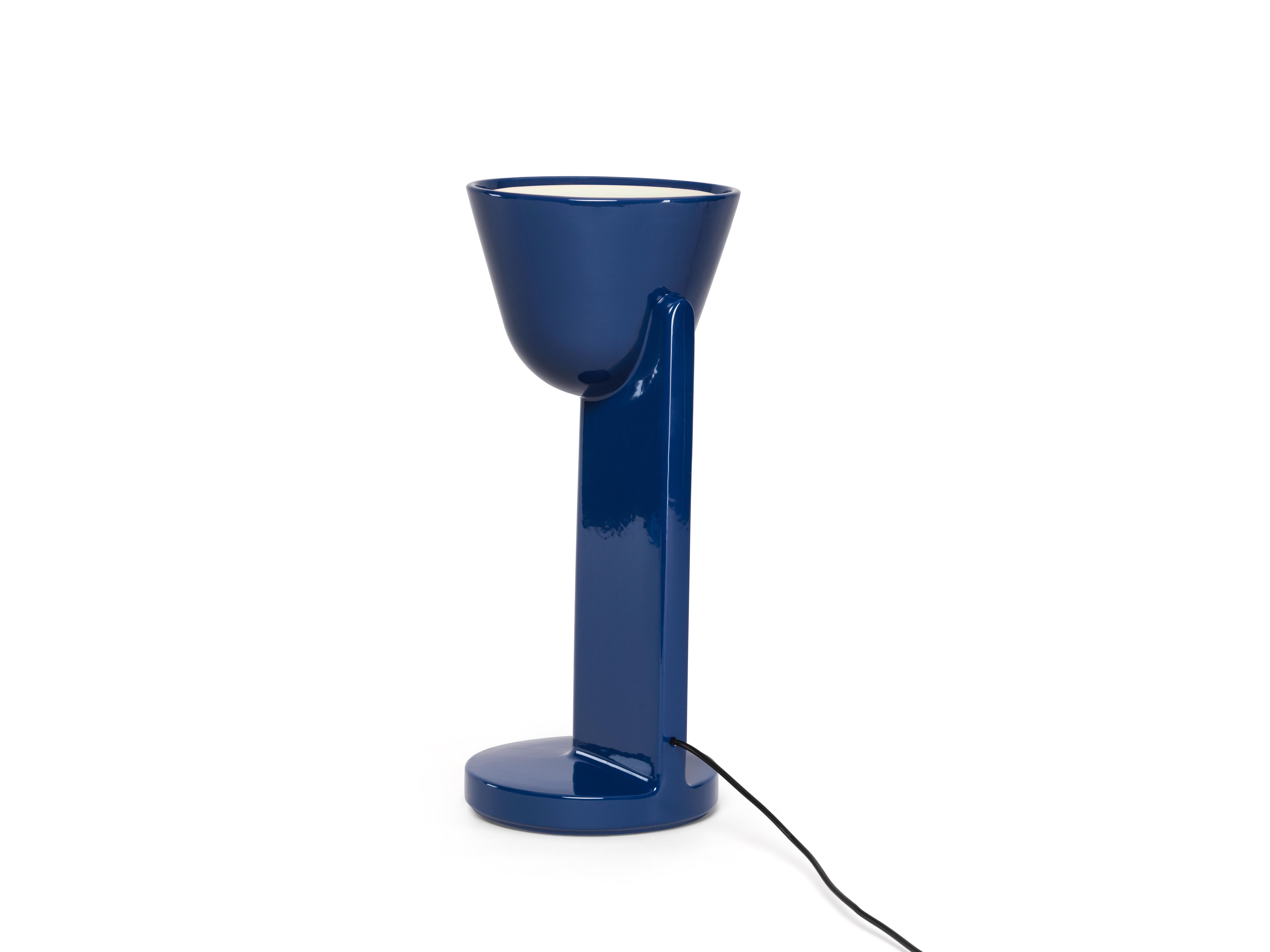 Contemporary Flos Céramique Up Table Lamp in Navy Blue For Sale