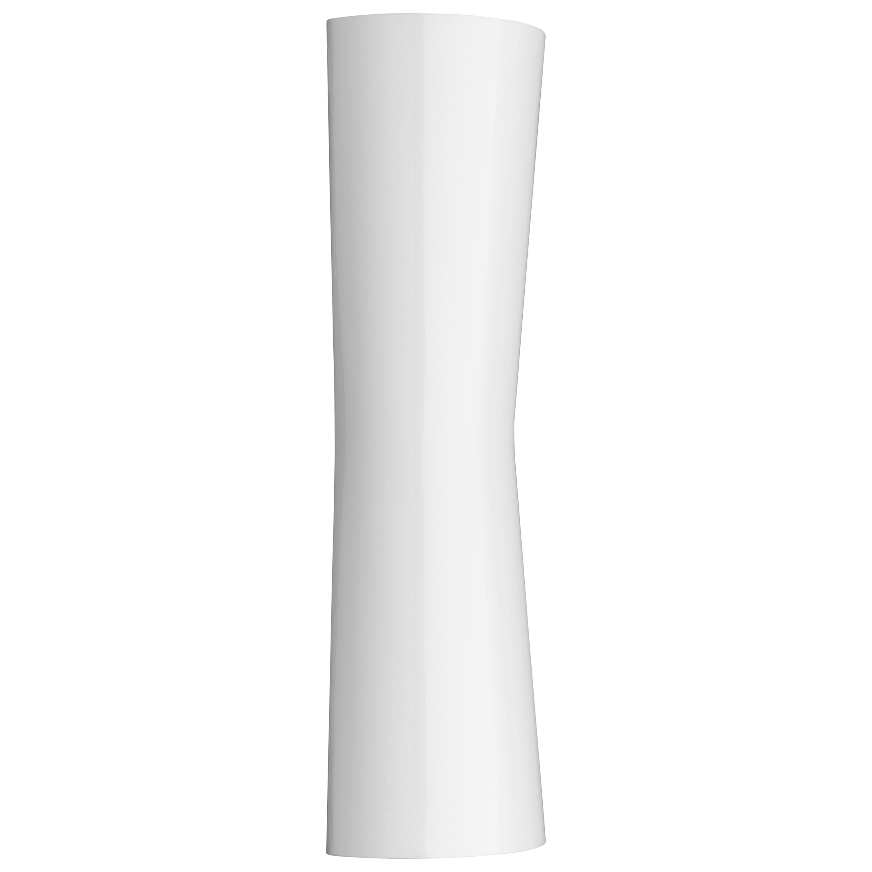 FLOS Clessidra 20° + 20° Indoor Wall Lamp in Glossy White by Antonio Citterio For Sale