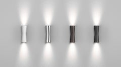 FLOS Clessidra 20° + 20° Outdoor Wall Lamp in Deep Brown by Antonio Citterio