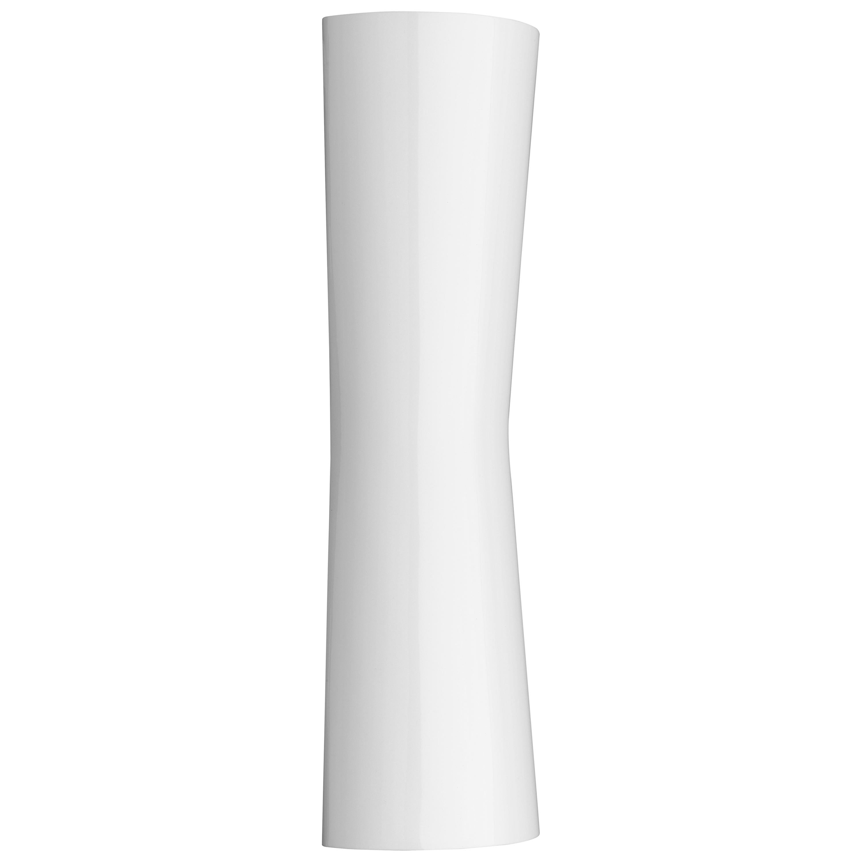 FLOS Clessidra 40° + 40° Indoor Wall Lamp in Glossy White by Antonio Citterio