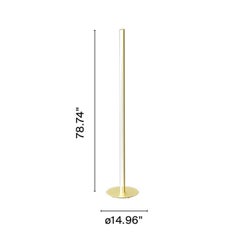 Flos Coordinates Floor Lamp in Anodized Champagne by Michael Anastassiades