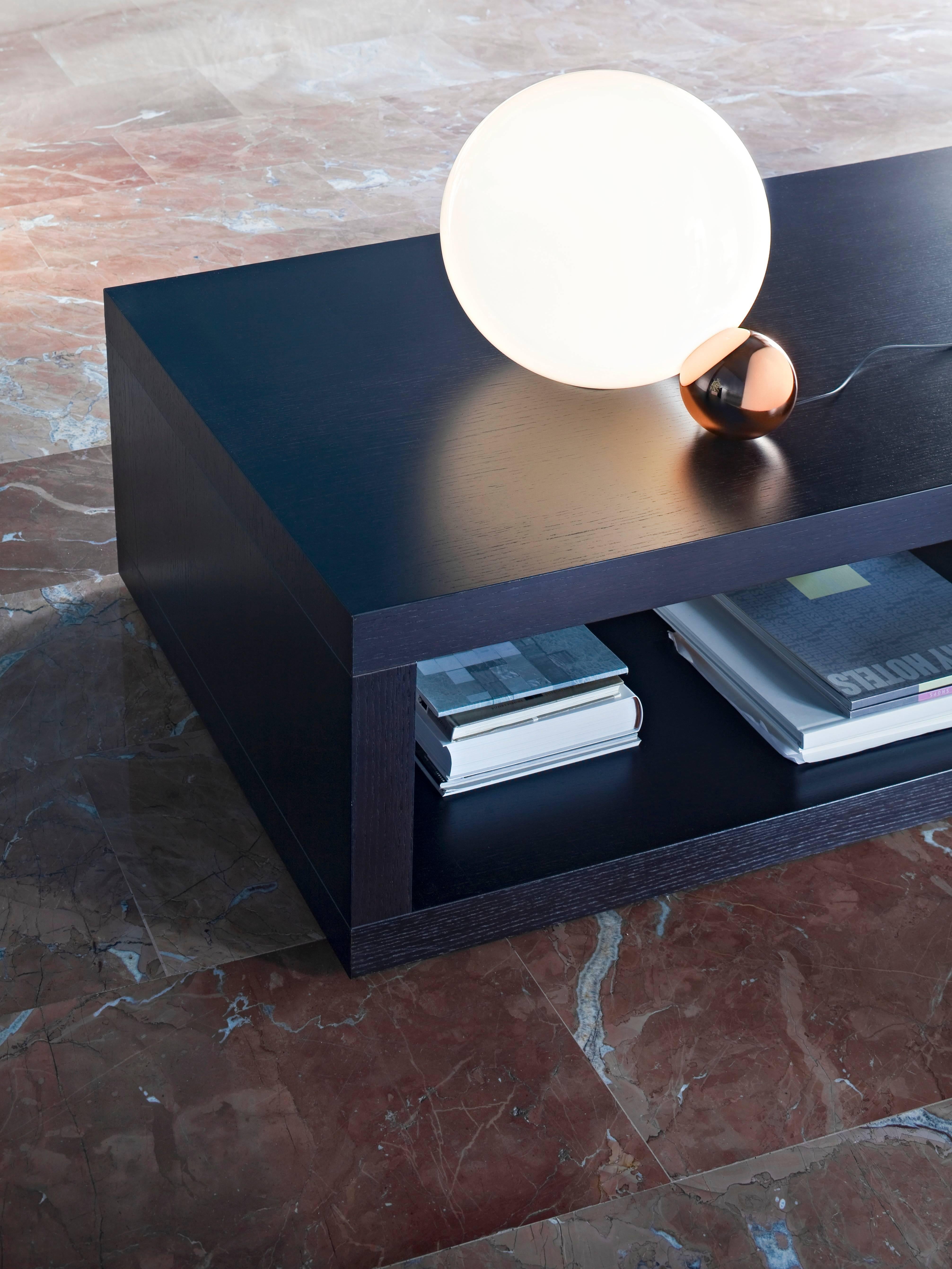 Aluminum FLOS Copycat LED Table Lamp in Black by Michael Anastassiades For Sale