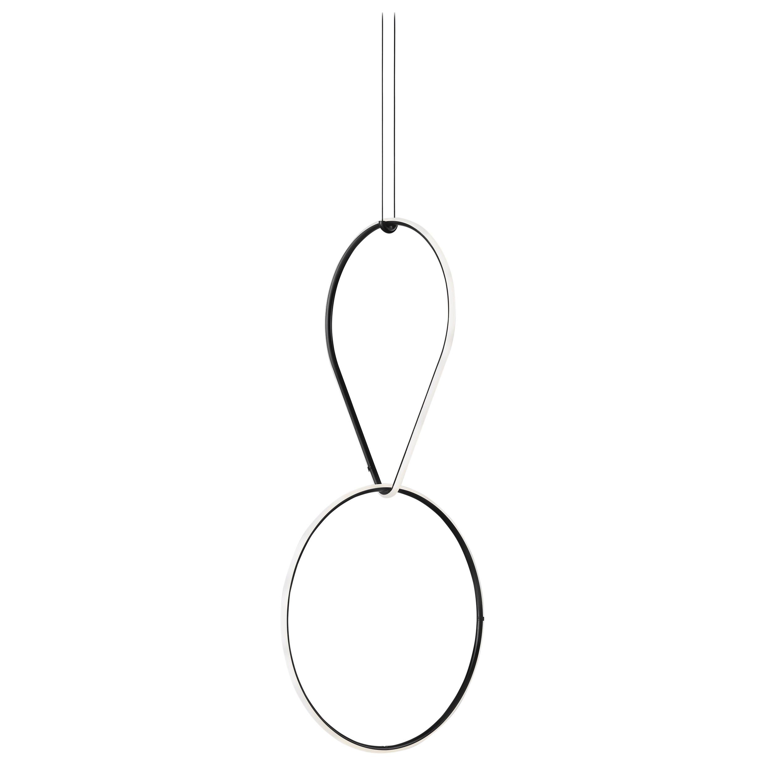 FLOS Drop Down and Medium Circle Arrangements Light by Michael Anastassiades For Sale
