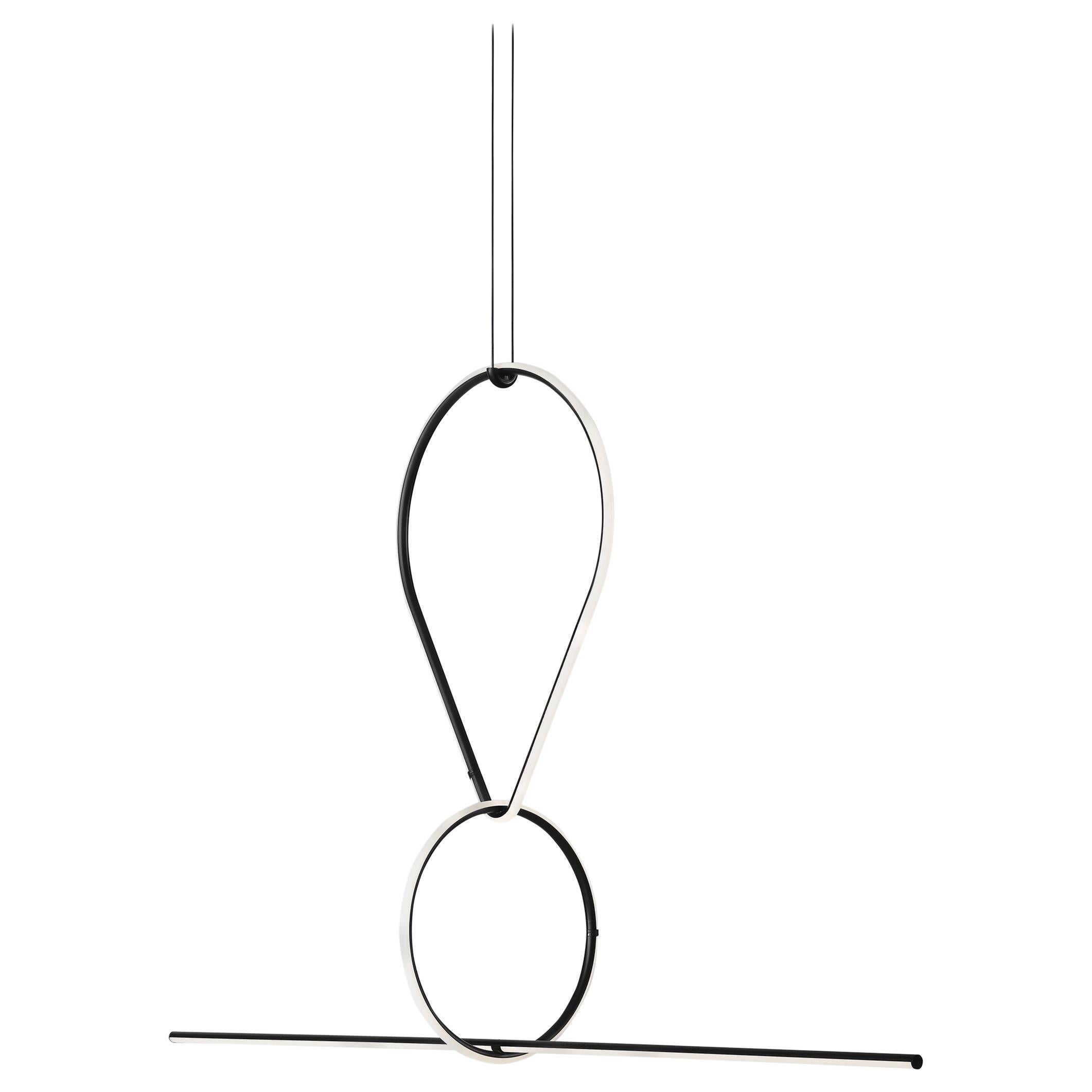 FLOS Drop Down, Small Circle & Line Arrangements Light by Michael Anastassiades For Sale