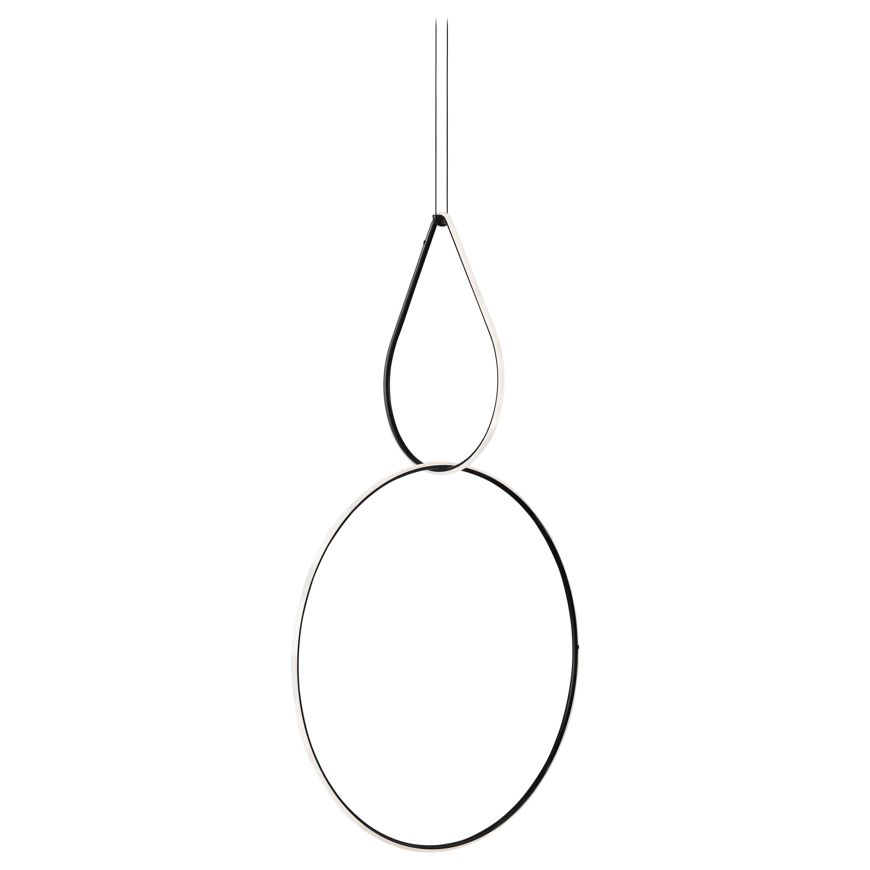 Flos Drop Up and Large Circle Arrangements Light by Michael Anastassiades For Sale