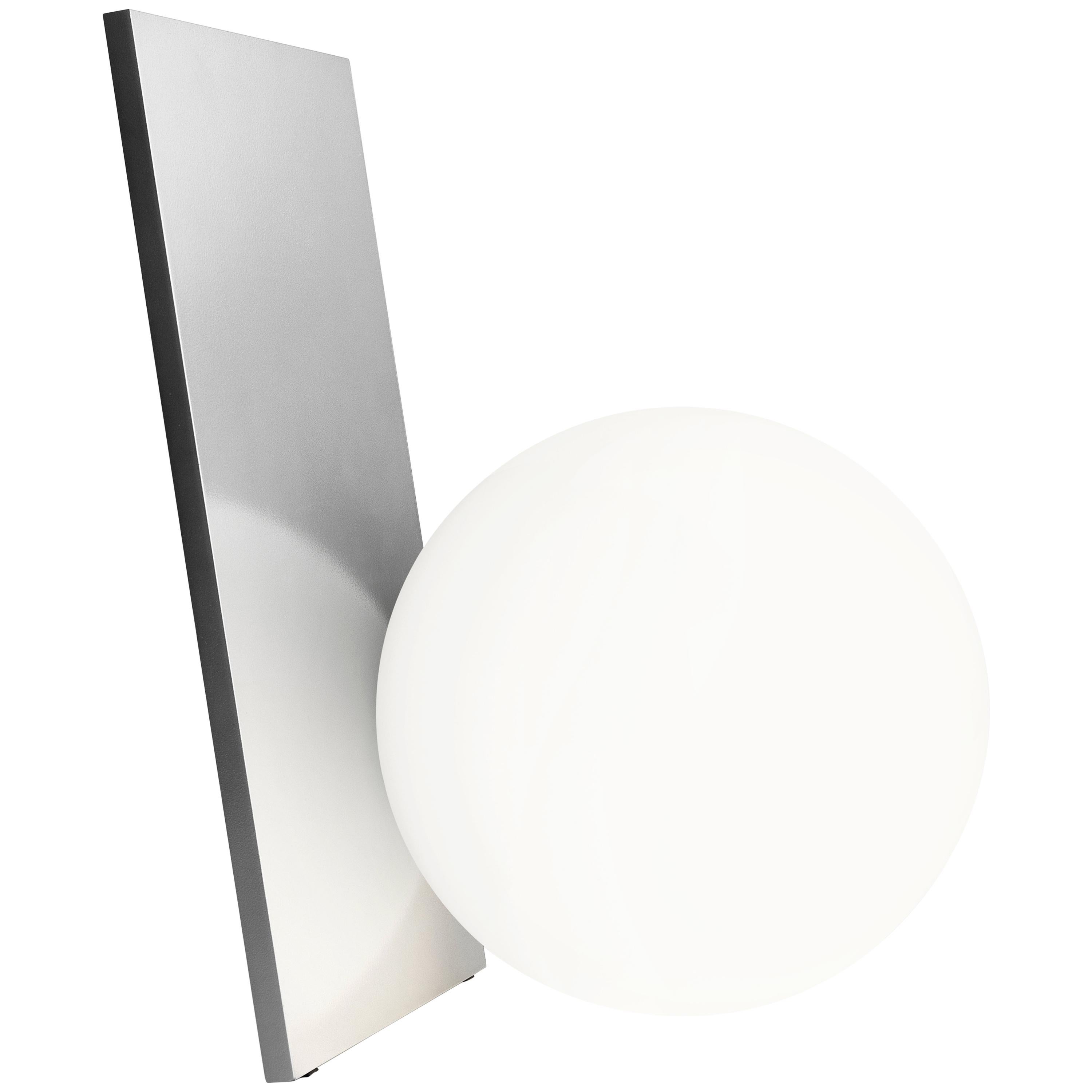 FLOS Extra T Table Lamp in Silver by Michael Anastassiades