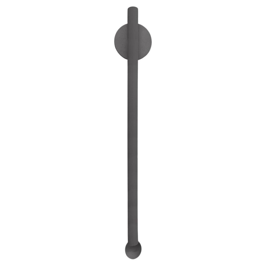 Flos Flauta Large Indoor/Outdoor Wall Sconce in Anthracite by Patricia Urquiola For Sale