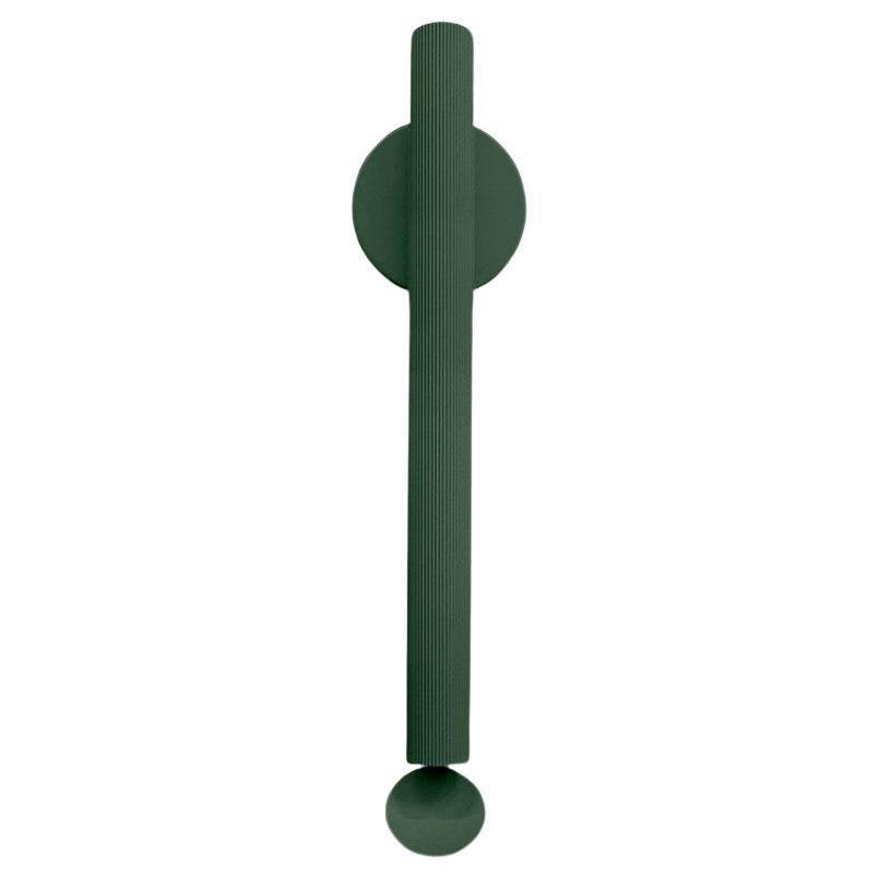 Flos Flauta Medium Indoor/Outdoor Wall Sconce in Forest Green For Sale