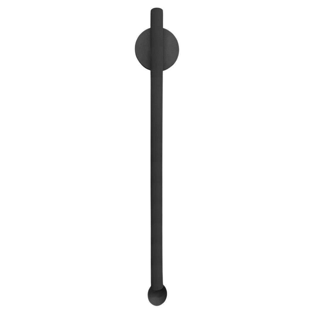 Flos Flauta Riga Large Indoor Wall Sconce in Black by Patricia Urquiola For Sale