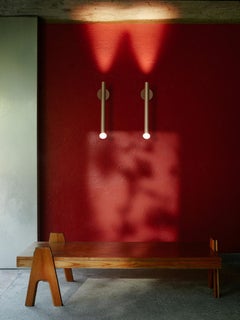 Flos Flauta Riga Medium Indoor Wall Sconce in Anodized Blue Steel