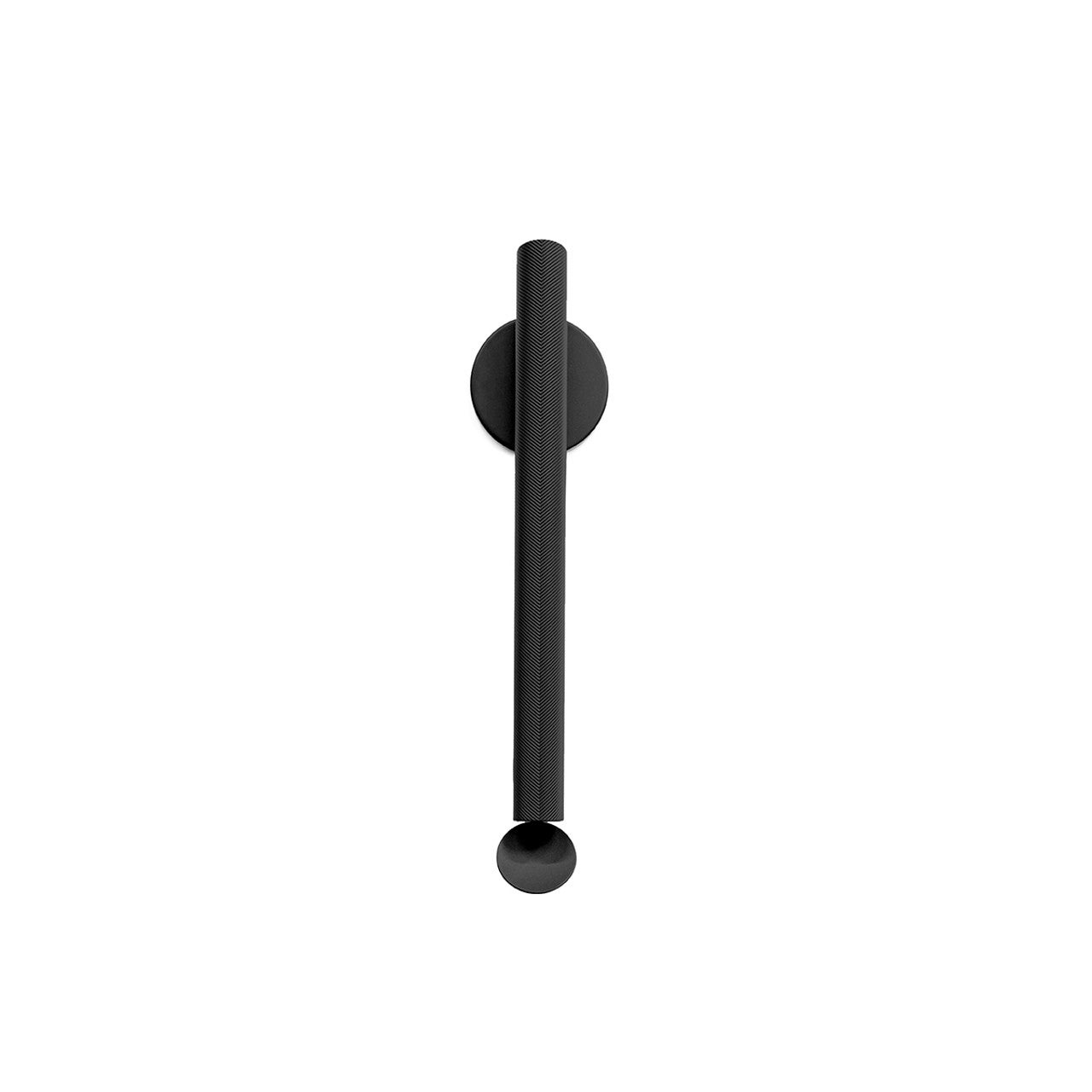 Flos Flauta Spiga 3000K Medium Indoor/Outdoor Wall Sconce in Black For Sale