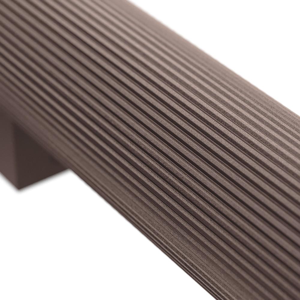 Aluminum Flos Flauta Spiga 3000K Medium Indoor/Outdoor Wall Sconce in Dark Brown For Sale