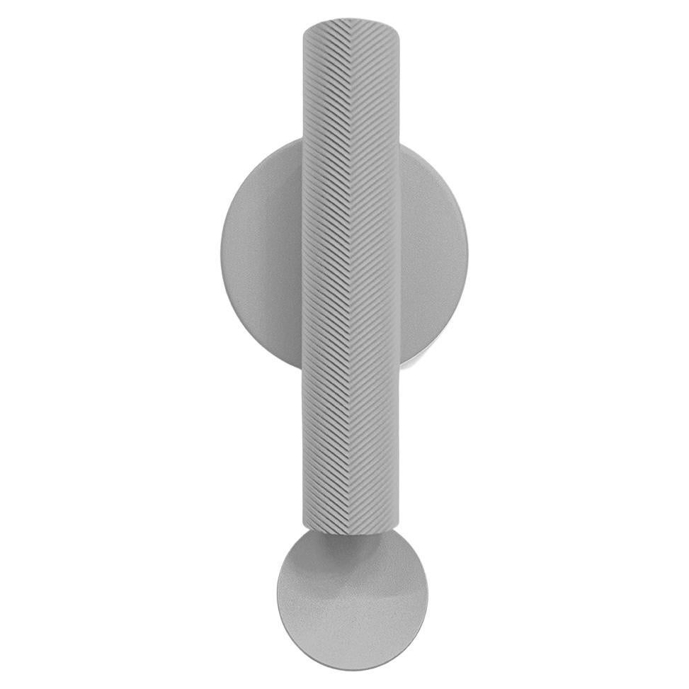 Flos Flauta Spiga 3000K Small Indoor/Outdoor Wall Sconce in Grey For Sale