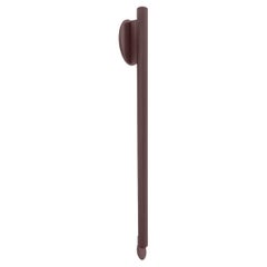 Flos Flauta Spiga Large Indoor/Outdoor Wall Sconce in Dark Brown