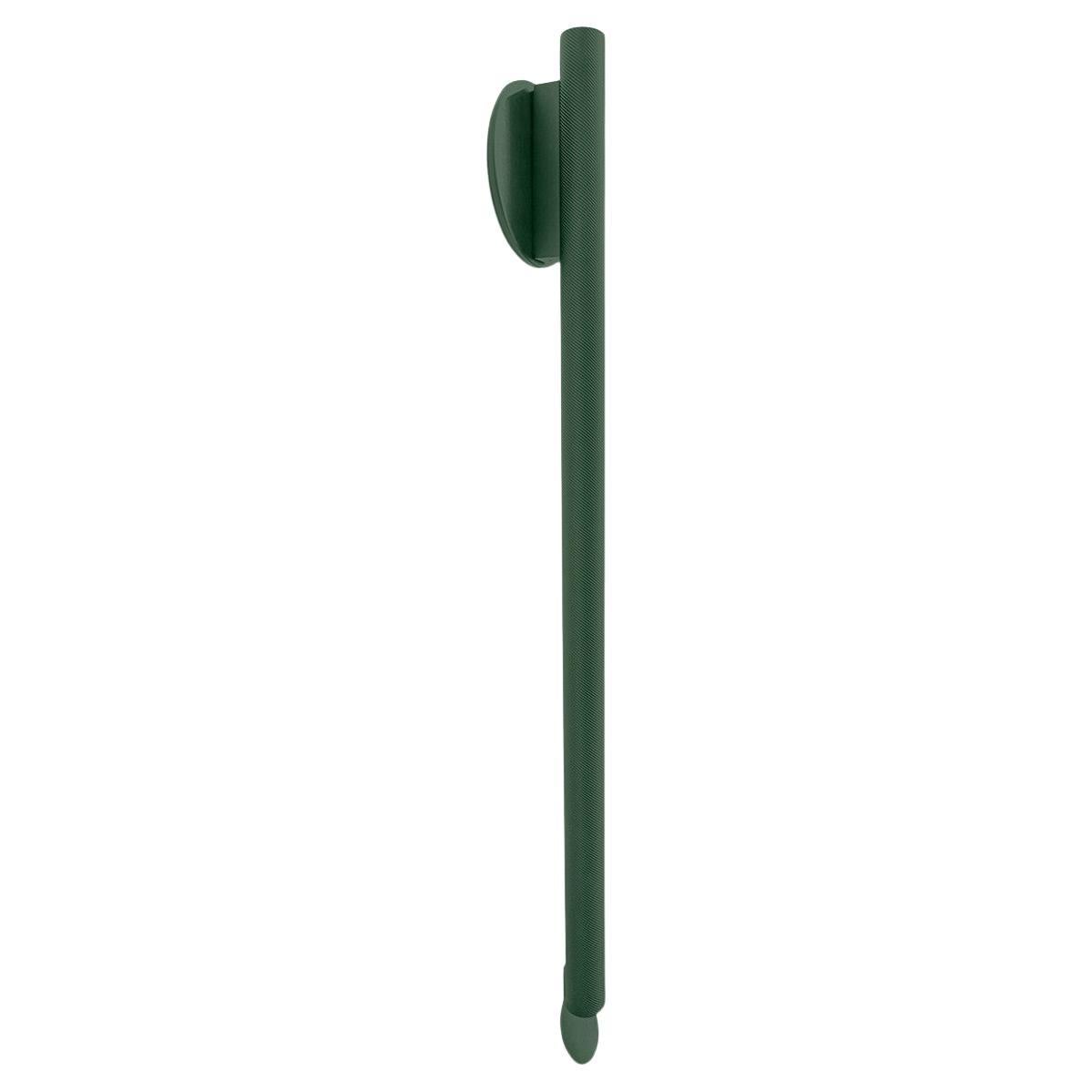Flos Flauta Spiga Large Indoor/Outdoor Wall Sconce in Forest Green For Sale