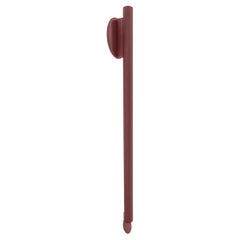 Flos Flauta Spiga Large Indoor Wall Sconce in Anodized Ruby Red