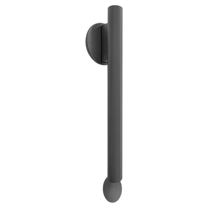 Flos Flauta Spiga Medium Indoor/Outdoor Wall Sconce in Anthracite For Sale