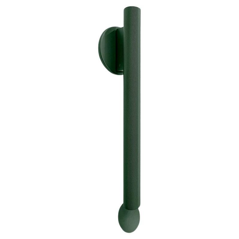 Flos Flauta Spiga Medium Indoor/Outdoor Wall Sconce in Forest Green For Sale