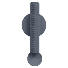 Flos Flauta Spiga Small Indoor Wall Sconce in Anodized Blue Steel
